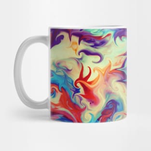 Abstract Liquid Paint Texture Mug